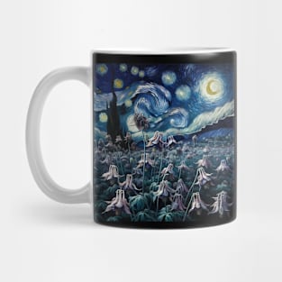 Enchanted Flower Garden Night: Columbine Starry Floral Mug